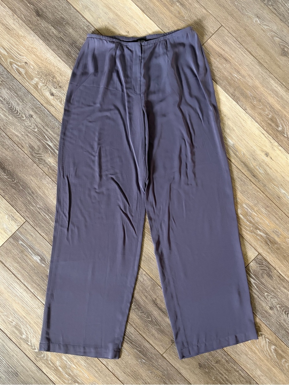 Eileen Fisher Silk Wide-Leg Pants